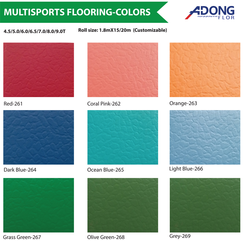 báo giá sàn vinyl thể thao