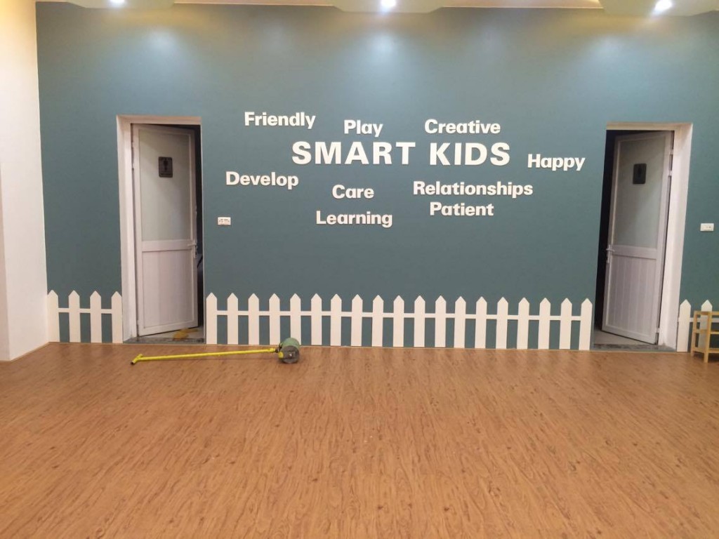Sàn Nhựa Giả Gỗ Trường Mầm Non Smart Kids - Á Đông Floor .