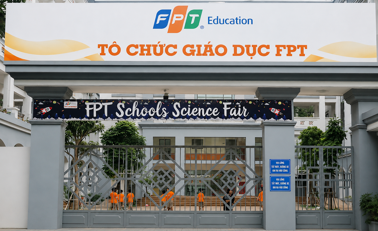 Thi công sàn vinyl thể thao cho nhà đa năng Trường FPT Hà Nội
