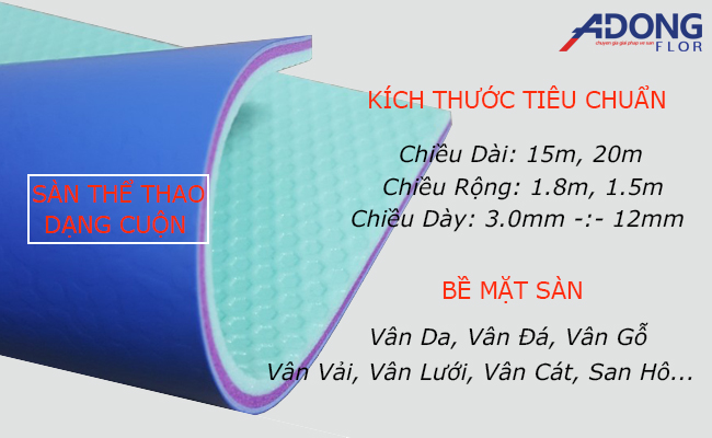 sàn vinyl thể thao