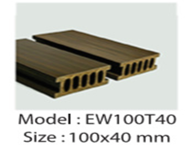 Thanh Sàn Gỗ Nhựa Ngoài Trời EW100T40