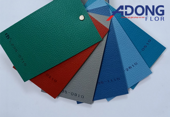 Sàn Vinyl thể thao vân da giá rẻ